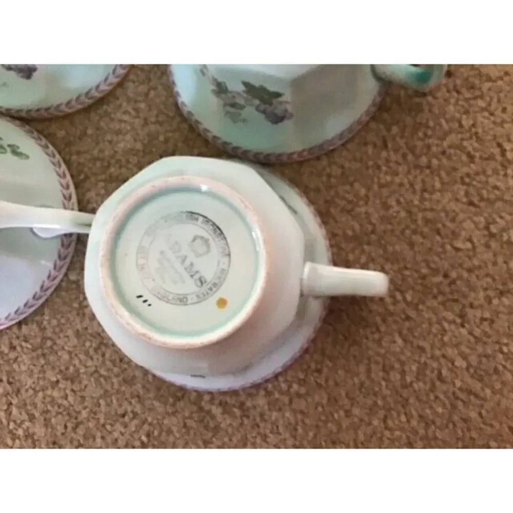 4 ADAMS REAL ENGLISH IRONSTONE CUPS